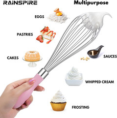 Wire Whisk Stainless Steel, Balloon Whisks for Cooking, Wisk Wisking Tool with S