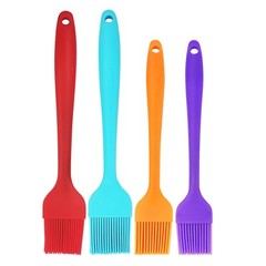4 Pack Silicone Basting Pastry Brush Spread Oil Butter Sauce Marinades for BBQ