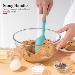 Heat-Resistant Silicone Spoon Spatula Set – Non-Stick, BPA-Free, 600ºF, 3-Piece
