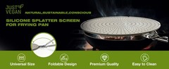 Silicone Splatter Screen for Frying Pan 13 Inch – Grease Splatter Guard with