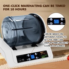 Desktop Vacuum Brining Machine Tumbler Meat Briner Compact Unit 220V