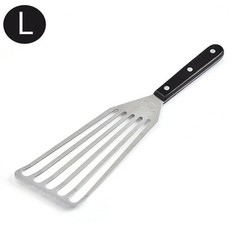 Miu France Set of 2 Small and Large Steel Fish Spatula Slotted Stainless Turner