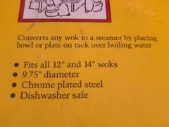 NEW OPEN PACK China Village Deep Fry Steaming Folding Wok/Pan Rack for 12″ Diam