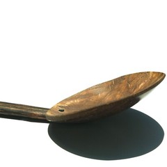 5 Coconut Shell Spoons kitchen tools handmade Eco friendly natural product Table