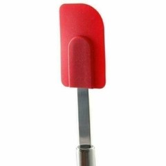 Norpro 3pc Silicone / Stainless Steel Bowl Scraper Spoonula Spatula Set – Red