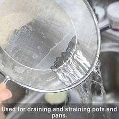 Stainless Steel Splatter Screen Guard Oil Splash Cover Frying Pan Mesh Lid Kitch