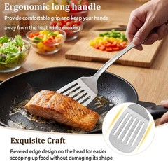 Stainless Steel Cooking Utensils Set, 4 Pieces Kitchen Utensils Set, Heat Res…