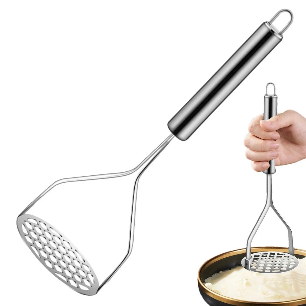 Potato Masher Hangable Stainless Steel Ricer & Vegetable Crusher Kitchen Gadget*