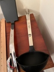 All Clad Utensils Set of 3 Slotted Spatula Non-Stick Solid Spatula & 6 oz Ladle