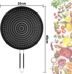 Splatter Screen for Frying Pan, Grease Splatter Guard, Heat-Resistant Splatter G