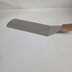 Unbranded SS Turner Spatula Large 8″ Total length includes Wood Handle 14.5″ NOS