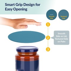 NIHOME Silicone Jar Opener – 6 Inch Round Shape, Forest Color Palette-4pcs