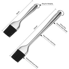 Basting Brush Grilling BBQ Baking, Pastry and Oil Stainless Steel Brushes