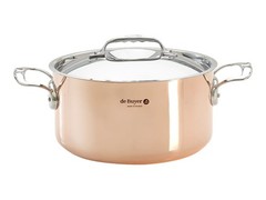 De Buyer Prima Matera pot arr. copper/stainless steel 20 cm induction pot / DB6242-20