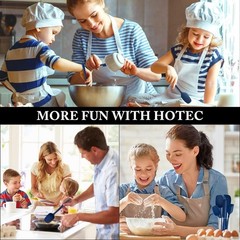 BPA-Free Silicone Spatulas – 5-Piece Dishwasher Safe Set in Classic Blue