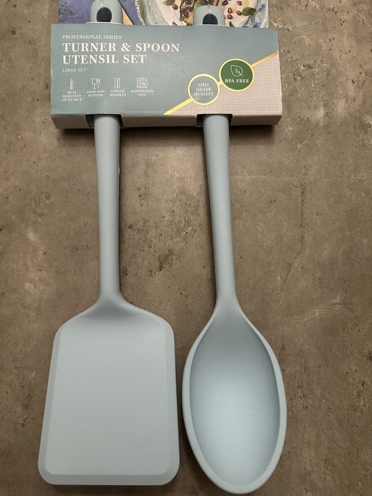 Turner And Spoon Set Of2 Silicone Tool Medici USA 🇺🇸 Seller