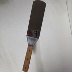 Unbranded SS Turner Spatula Large 8″ Total length includes Wood Handle 14.5″ NOS