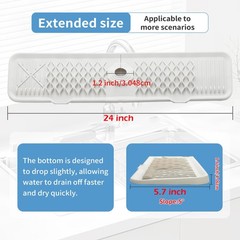 Silicone Faucet Splash Guard Cream White/Beige Kitchen Dish Drying Mats