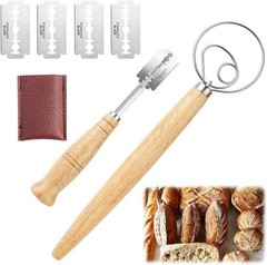 Danish Dough Whisk – Bread Making Tools – Danish Dough Hook – Bread Dough Mixer
