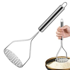 Potato Masher Hangable Stainless Steel Ricer & Vegetable Crusher Kitchen Gadget*