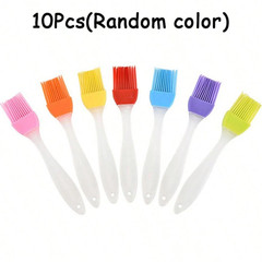 10Pc Silicone Basting Pastry Brush Set Perfect BBQ Baking Oil Brush Kitchen Tool
