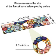 Sink Faucet Absorbing Mat, 2 Pack Drying Mat Around Faucet Sink Splash Guard …