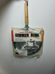 Vintage Stove Top Metal Simmer Ring 8” Heat Diffuser For Gas Electric Ranges NIB