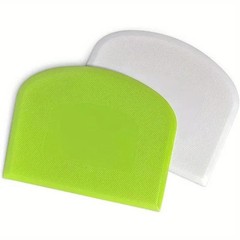 1pc Plastic Cake Cream Spatula, Dough Knife, Butter Scraper With Plain Smooth Ed