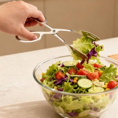 10-Inch Salad Tongs for Serving, Scissor Style Kitchen Tongs for Cooking for …
