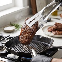 2 Pack Multi Purpose Spatula Tongs Stainless Steel Kitchen Cooking Serving Set