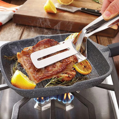 Tongs Steak Clamp Kitchen Stainless Steel Tool Food Clip Bread Meat BBQ Cooking