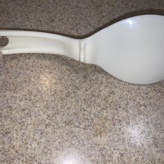 Rice Serving Paddle Ivory Color Unbranded