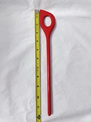 VTG Dr Oetker Melamine Stirring Spoon Spatula 520 Risotto Scraper Red/Orange MCM