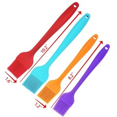 4 Pack Silicone Basting Pastry Brush Spread Oil Butter Sauce Marinades for BBQ