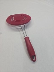 Chefstyle Red Wide Round Spatula Flexible Spatula For Pancakes