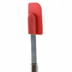 Norpro 3pc Silicone / Stainless Steel Bowl Scraper Spoonula Spatula Set – Red