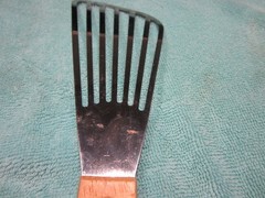 Unbranded Slotted Fish Spatula Turner w/ Wood Handle