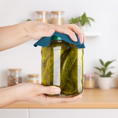 NIHOME Silicone Jar Opener – 6 Inch Round Shape, Forest Color Palette-4pcs