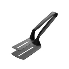1 PCS 10 Inch Matte Black Kitchen Tong Steak Clamp Double Spatula Clip
