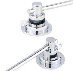 Barra Toallera Extensible De Acero Inoxidable 17-29 Pulgadas Con Ventosa Cromado