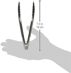 Winco Ut-7 Commercial Grade Stainless Steel Utility Tongs 7 Inch Dishwasher Safe