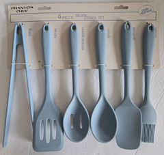 Phantom Chef 6PC Silicone Utensil Set Non-Stick Premium-Grade Silicone Brand New