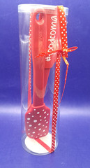 Farberware Soft Grips Heat Resistant Red Silicone Spatulas Gift Set of 2