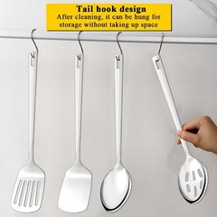 Elegant Stainless Steel 4-Piece Cooking Utensils Set – Dishwasher Safe Design