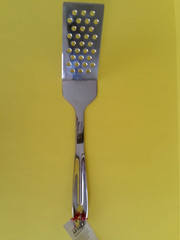 NWT) ALL CLAD Polished Stainless LARGE SLOTTED TURNER Spatula Utensil HEAVY DUTY