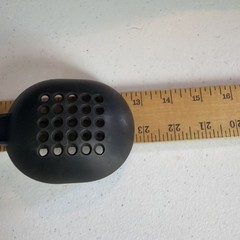 T-fal Black Nylon Spatula Circle Holes Lightweight Plastic Flipper Utensil 2