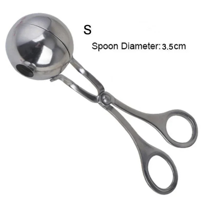 Meat Ball Maker Tool Stainless Steel Clip Round Rice Ball Shaper Spoon Meatball