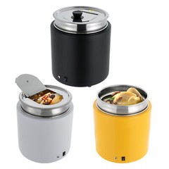 2* Commercial Soup Warmer Pot Electric Soup Kettle with Hinged Lid Food Warmer