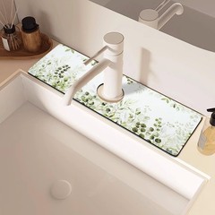 Sink Faucet Absorbing Mat, 2 Pack Drying Mat Around Faucet Sink Splash Guard …