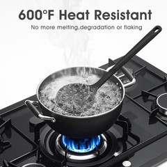 Heat Resistant Silicone Cooking Utensils Set – Nonstick Kitchen Tools, BPA Free,